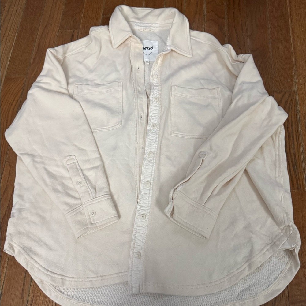 Cream Aerie Button-Up Shirt